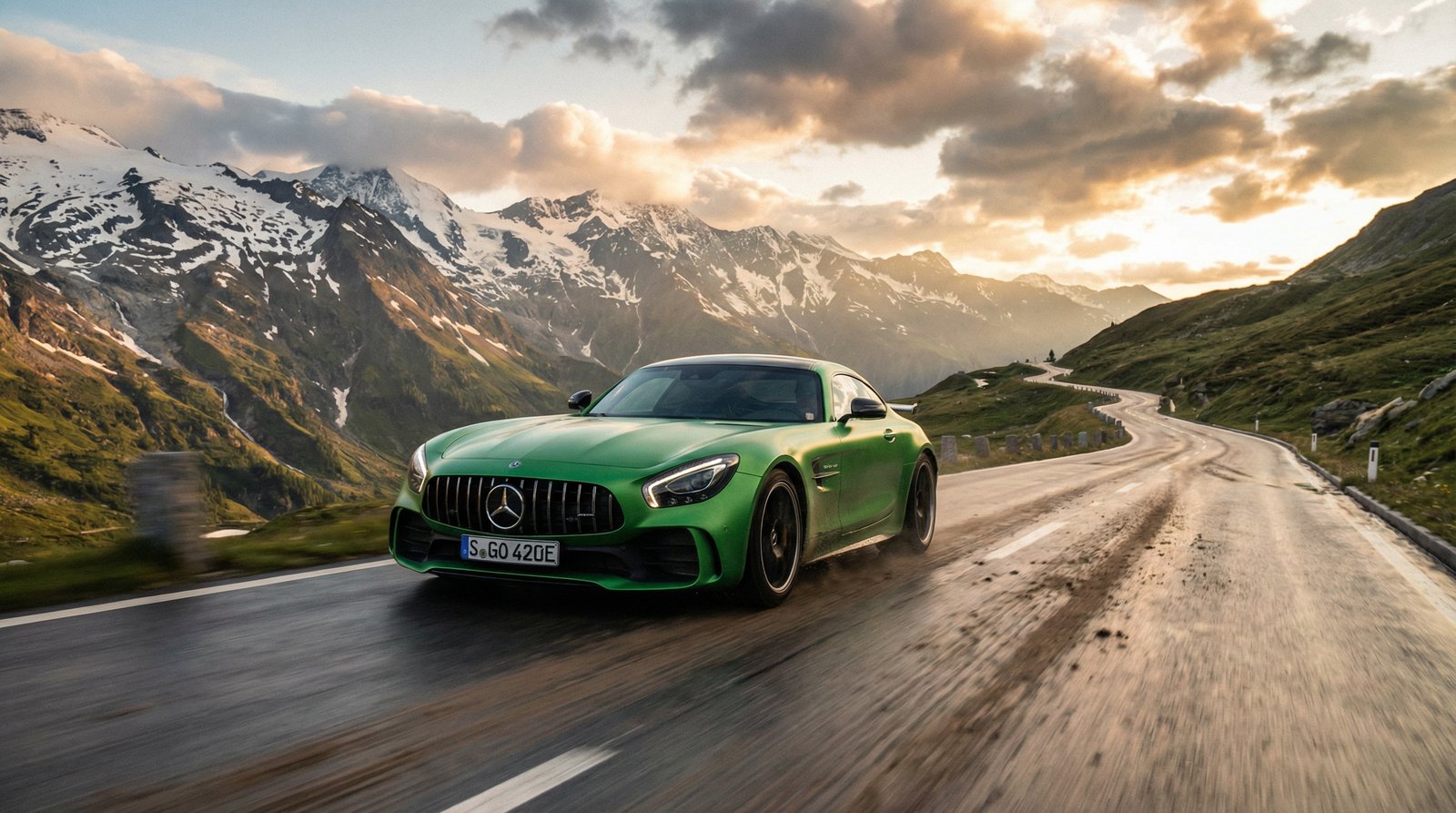 糖心奔驰AMG山路视频